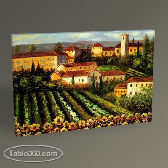 Köy Manzarası Tablo