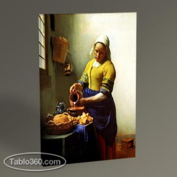 Jan Vermeer The Milkmaid Tablo