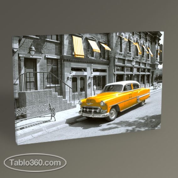 Sarı Cadillac Tablo