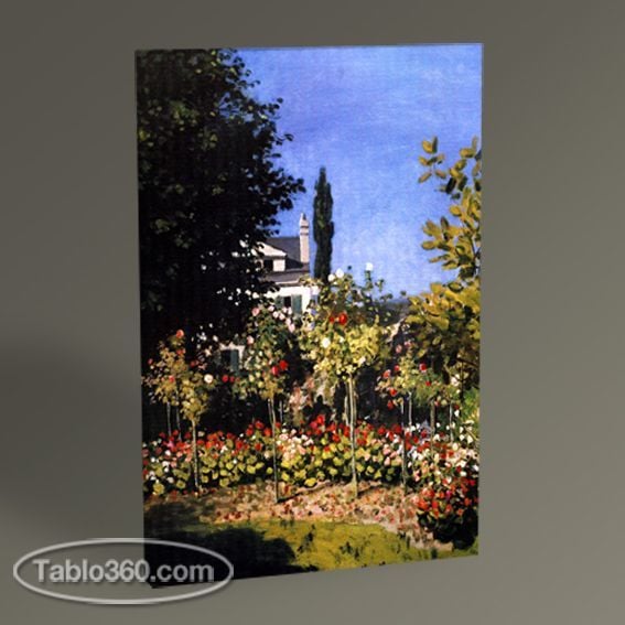 Claude Monet Çiçek Bahçesi Tablo