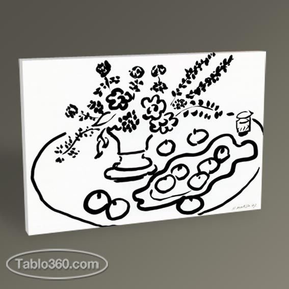 Henri Matisse Le Vase d'Opaline Tablo