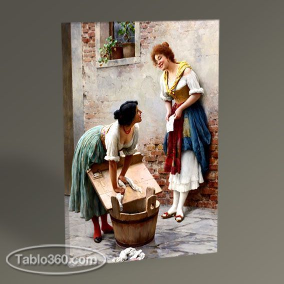 Çamaşır Yıkarken Tablo