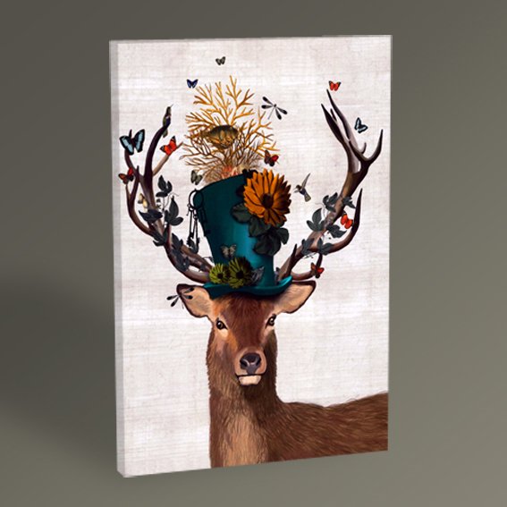 Mad Hatter Deer Tablo