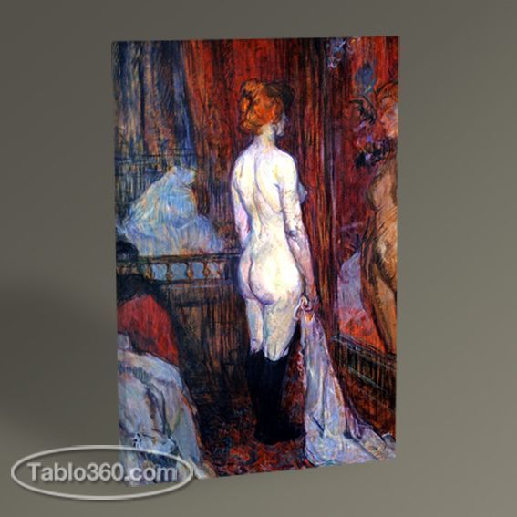 Henri de Toulouse-Lautrec Nude Woman Standing at the Mirror