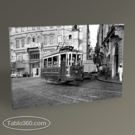 Eski İstanbul İstiklal Caddesi 1950 Tablo