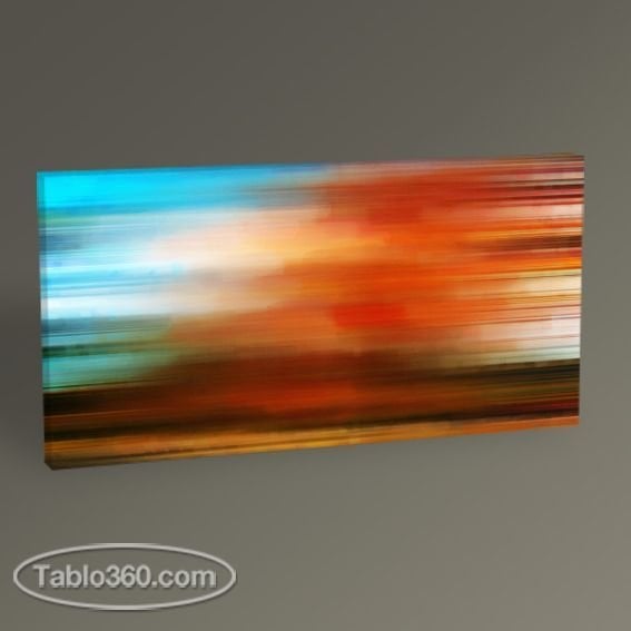 Dokulu Soyut Yağlı Boya Tablo