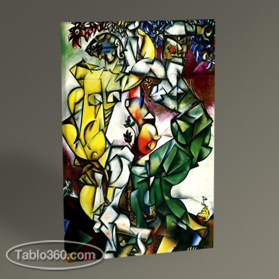 Marc Chagall Adam and Eve Tablo