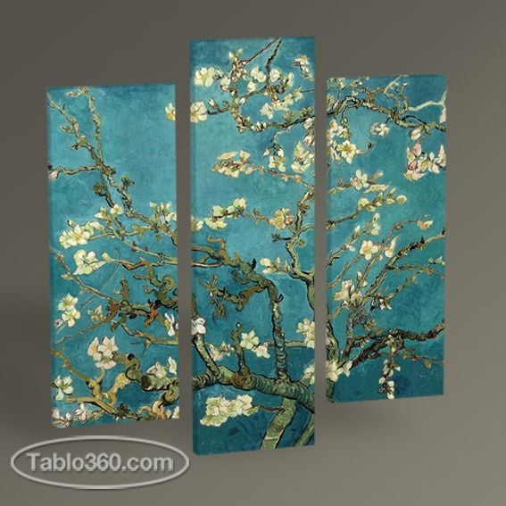 Vincent Van Gogh-Badem Dalları Tablo