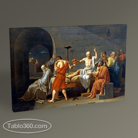 Jacques Louis David The Death of Socrates Tablo