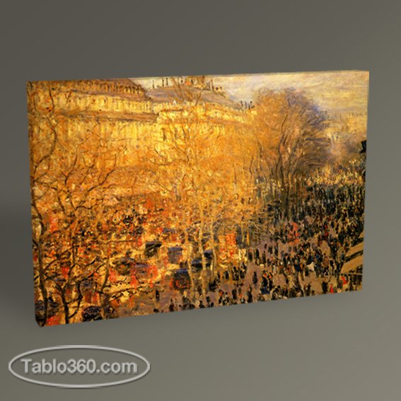 Claude Monet Des Capuchines Bulvarı,Paris Tablo