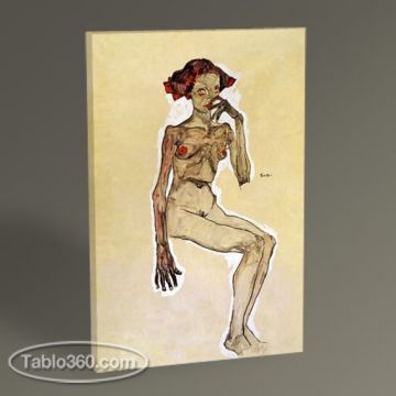 Egon Schiele Selbstbildnist Tablo