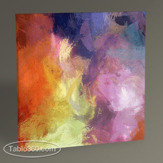 Renkli Soyut Yağlı Boya Tablo