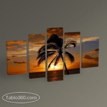 Palm and Sunset Tablo