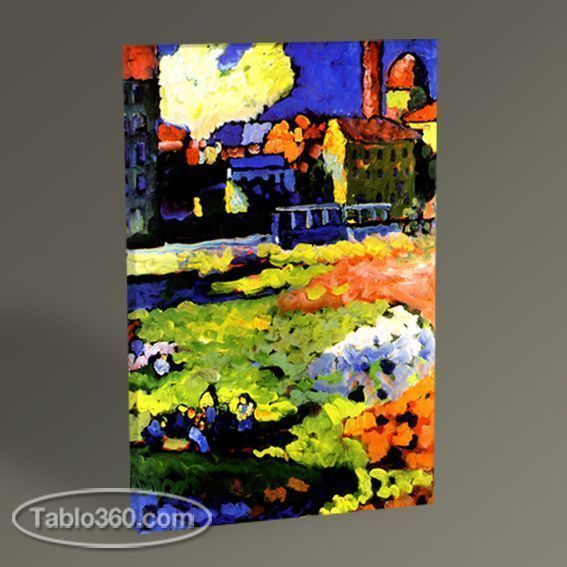 Wassily Kandinsky Munich-Schwabing with the Church of St. Ursula