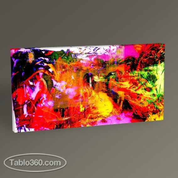 Renkli Soyut Yağlı Boya Tablo