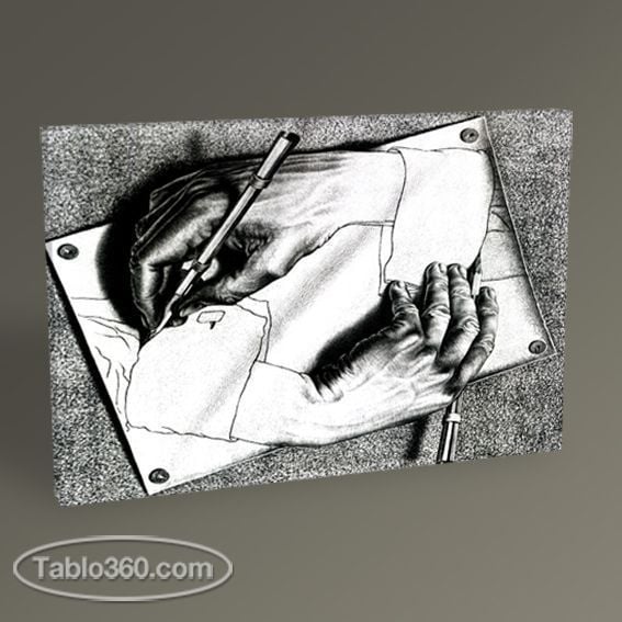 MC Escher Drawing Hands