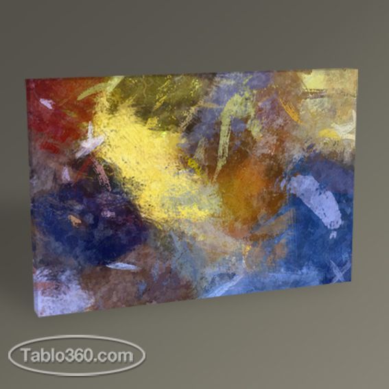 Renkli Soyut Yağlı Boya Tablo