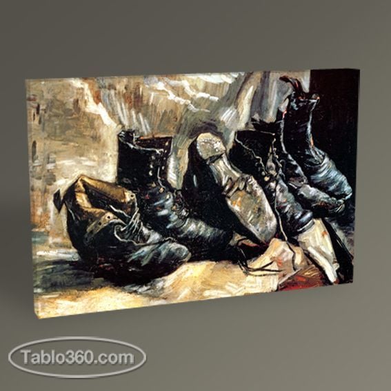 Vincent Van Gogh Üç Çift Ayakkabı Tablo