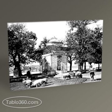 Eski İstanbul Küçüksu Mihrişah Valide Sultan Çeşmesi 1880