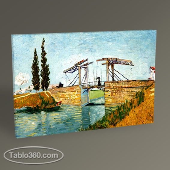 Vincent Van Gogh-The Langlois Bridge at Arles Tablo