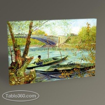 Vincent Van Gogh İlkbaharda Balık Avı Tablo