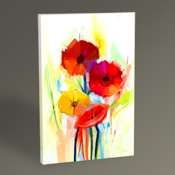 Renkli Çiçekler Tablo