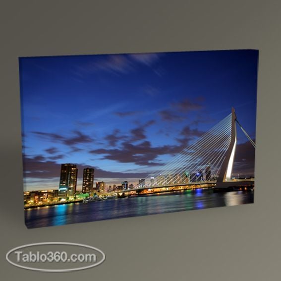 Rotterdam Erasmus Bridge Tablo