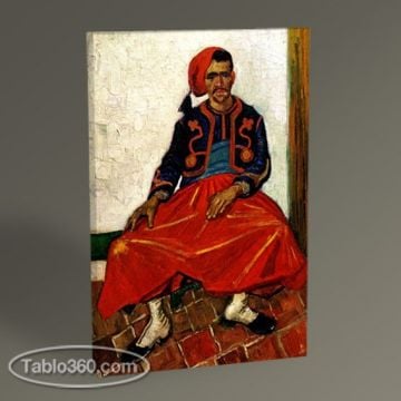 Vincent Van Gogh-The Seated Zouave Tablo