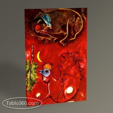 Marc Chagall Listening to the Cock Tablo