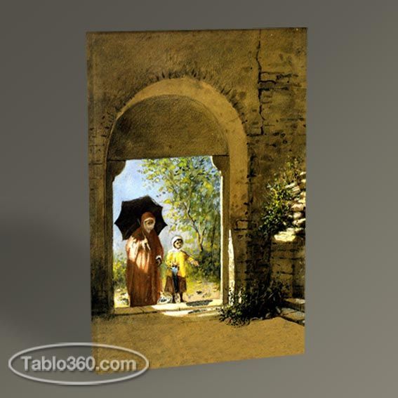 Leonarda de Mango Kapıda Tablo