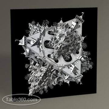 MC Escher Double Planetoid Tablo