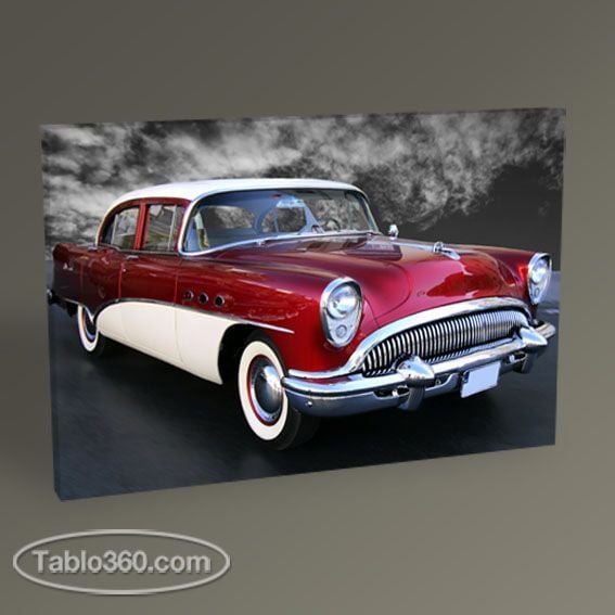 Classical Red Car Tablo