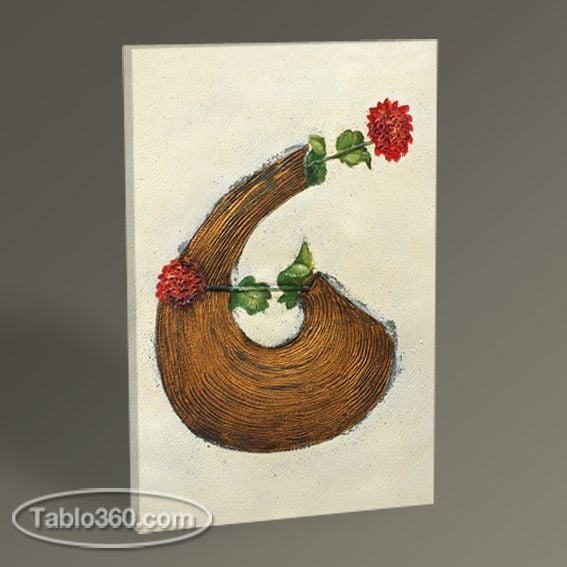 Vazoda Çiçek Tablo