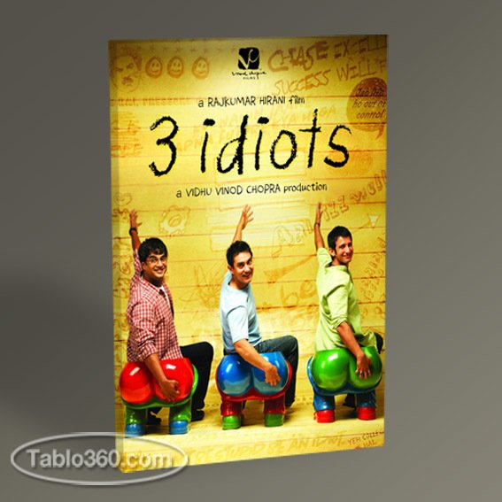 3 Aptal Film Afişi Tablo