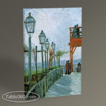 Vincent Van Gogh Montmarte Tablo