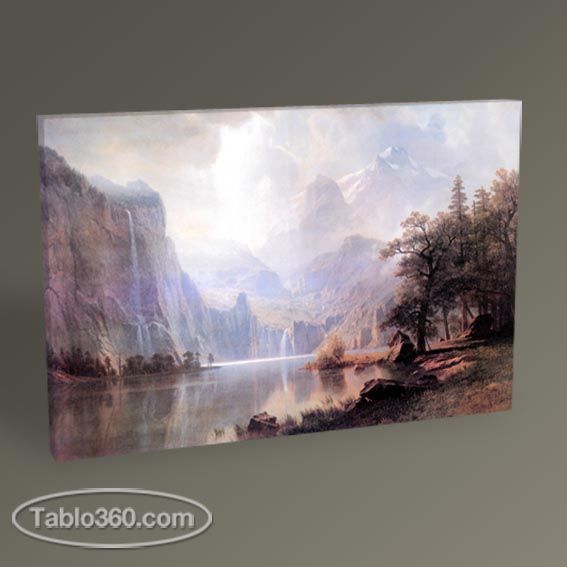 Albert Bierstadt In the Mountains Tablo
