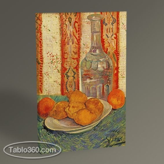 Vincent Van Gogh Still Life With Carafe and Lemons Tablo