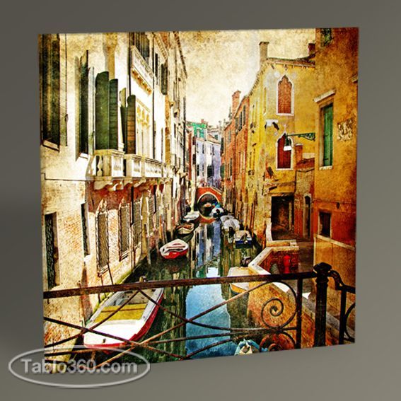 Venezia - Vintage Card Tablo