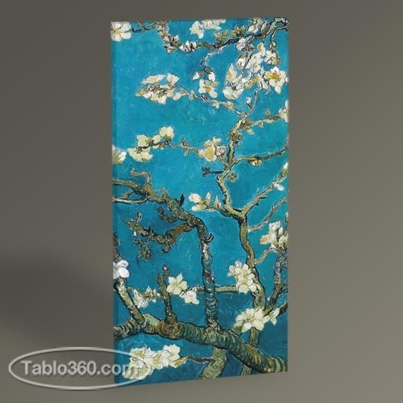 Vincent Van Gogh-Badem Dalları Tablo