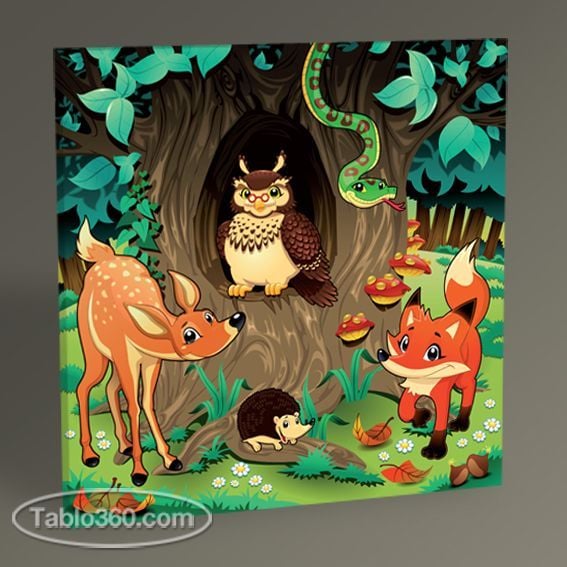 Ormanda Hayvanlar Tablo