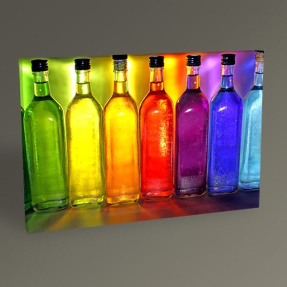 Renkli Şişeler Tablo