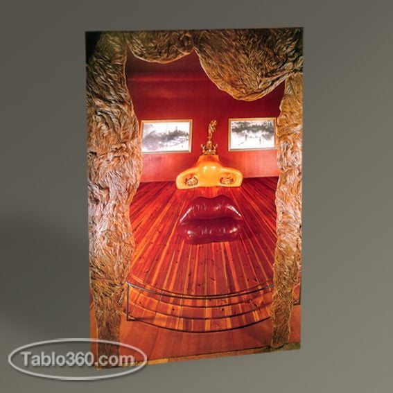 Salvador Dali Face of Mae West Tablo