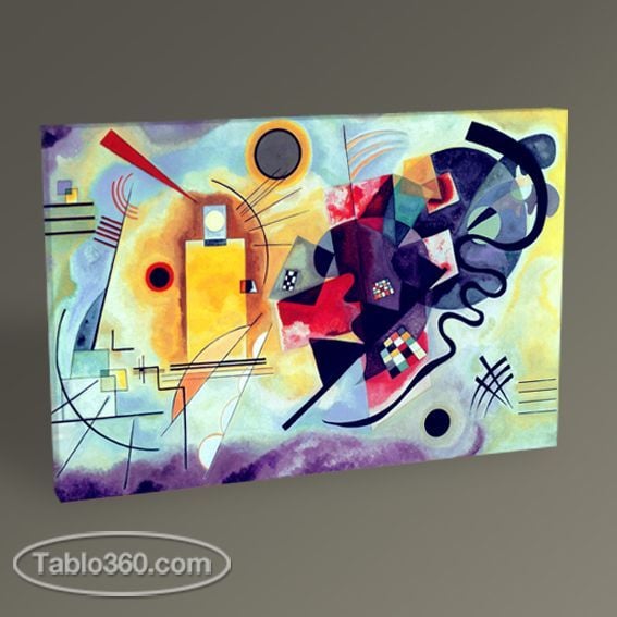 Wassily Kandinsky Yellow Red and Blue Tablo