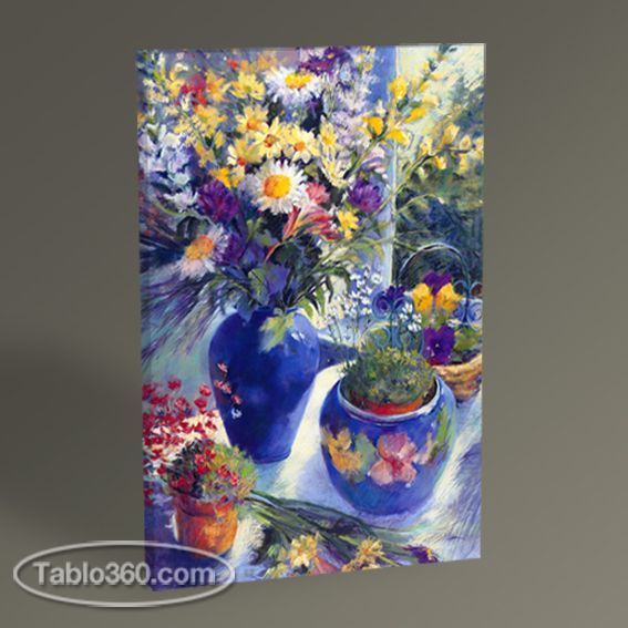 Vazoda Çiçekler Tablo