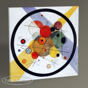 Wassily Kandinsky Kreise in Kreis Tablo