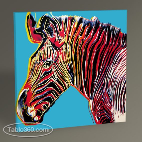 Andy Warhol Zebra Tablo