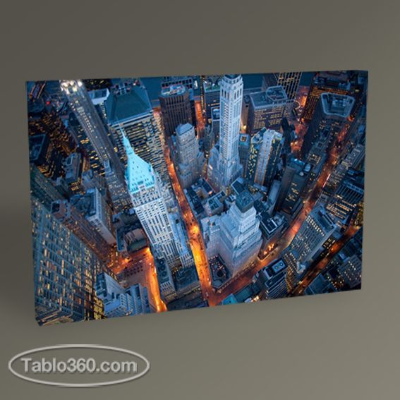 New York Wall Street Kanvas Tablo