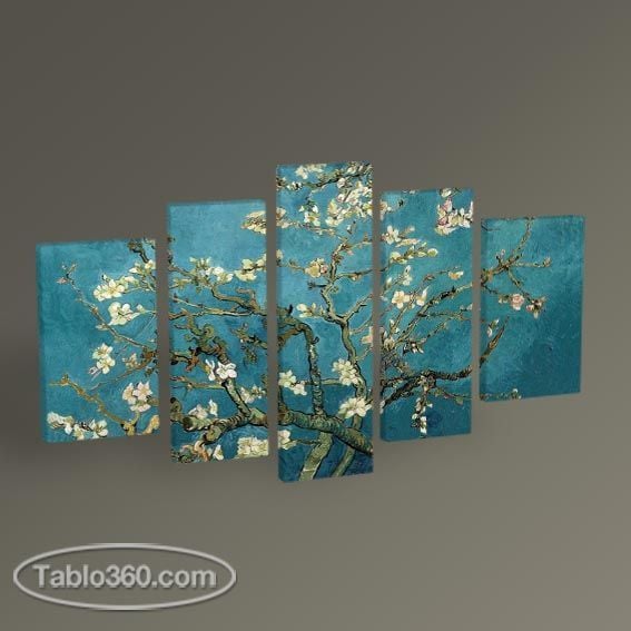 Vincent Van Gogh Badem Dalları Tablo