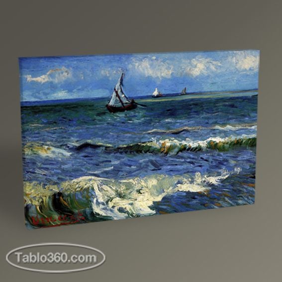 Vincent Van Gogh Saintes Marie'de Deniz Manzarası Tablo