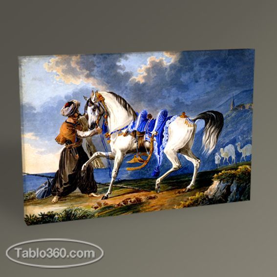 Atı Sürükleyen Fes Giymiş Türk II Tablo